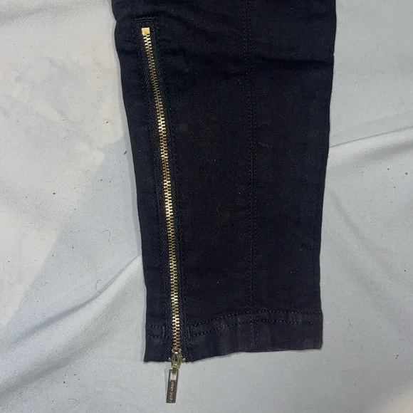 New Guess Marciano Zipper Black Wash Skinny Jeans 6 28 - Picture 7 of 9